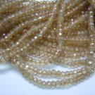 10x14 Inches Top Quality Citrin Mystic Coated  Faceted Rondelle Beads Size 4MM