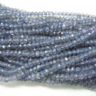 10x14 inches gorgeous blue mystic quartz coated Faceted rondelle beads 4MM