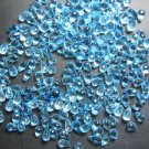 50Pc Top Quality Swiss Blue Topa Faceted Briolette Tear Drops Straight Drill