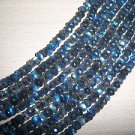 14 Inches Blue Fire Labradorite Faceted Rondelle Beads Size 6MM To 7MM Approx