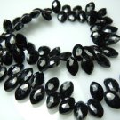 7inches top grade black spinal cut marquise shape briolette aaa quality 4x8-6x12