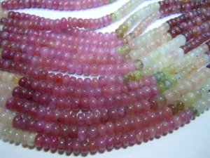 8 Inches Top Quality Amaba Sapphire Smooth Beads Rondelle Size - 8MM Approx