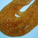 14 Inches Gorgeouse Orange Mandarine Garnet Faceted Rndelle Beads Sze- 4MM Appro