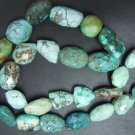 82Gm 30Pc -14 inches Tribal Old Looking sky blue colour Tibetan turquoise facete
