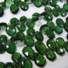 8 Inches Green Apatite Faceted Briolette Pear Drops Size 7MM Approx Wholesale