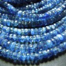 14 Inches Top Quality Blue Kyanite Faceted Rondelle Beads Size- 3-7MM Approx