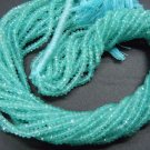 20X14 Inches - AAA aqua color Apatite Faceted Rondelle beads- Size - 3mm Approx