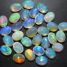 50Pc Top Quality Ethiopian Welo Opal Cut Stone Mix Lot Mix Fire Size-6x8mm Oval