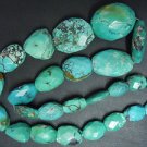 57Gm 31Pc -14 inches Tribal Old Looking sky blue colour Tibetan turquoise facete