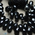 30pc Black Spinal Faceted Briolette Pear Drops AAA Quality Wholesale Price