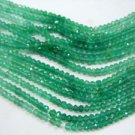 20 strands 14 inches -green onyx shaded faceted rondelle beads stunning quality