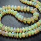 18 inches 90Ct-AAA Ethiopian welo opal smooth rondelle beads 6mm to 9mm approx