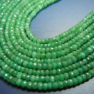 Top Quality 14 Inches Corundum Emerald Faceted  Rondelle Beads Size 3-4MM Approx