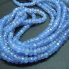 14 inches- top grade blue tanzanite faceted rondelle beads size-3to3.5app