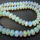 18Inches AAA High Quality Ethiopian Welo Opal Smooth Rondelle Beads 6MM To 9MM