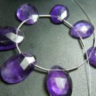 7pc-Amethyst Faceted Briolette Slice AAA Quality Wholesale Price