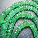 Top Quality AAA +++ Colombian Emerald Faceted Rondelle beads Size 3MM To 5MM