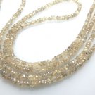 Natural Champagne Zircon from the earth Rough Rondelle Beads Size 3mm