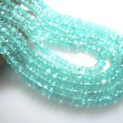 14'' Natural Aqua Blue Apatite Faceted Rondelle Beads Size - 5MM approx Wholesal