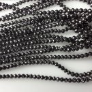 19Ct -14'' AAA++ Black Diamond Round Cut Ball Beads Size 3.5MM To 5MM