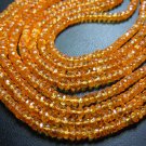 14'' Awesome Beautiful High Quality Spessartite Garnet Faceted Rondelle Beads 4m