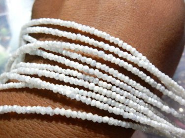 14'' AAA Quality Natural Silverite Gemstone Faceted Rondelle Beads Size - 3MM