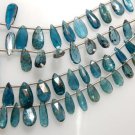 Royal Kyanite Beads Faceted Briolette Pear Drops Size - 4.5x10.5 - 6.5x14.5MM