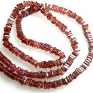 Muzambique Garnet Beads  Heishi Square Shape Size - 4MM AAA Quality