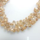 Natural Champagne Zircon from the earth Rough Drops shape briolette size 3.5mm