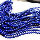 14'' Outstanding Royal Blue Natural Lapis Lazuli Smooth Round Ball Beads