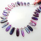 Blue Mystic Kayanite Beads Faceted Briolette Pear Drops Size - 6.5x13 - 7x13MM