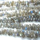 8'' Ful Strands Labradorite Blue Fire Faceted Briolette Tear Drops5x7 -6x9MM App