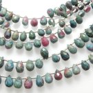 8'' So Gorgeous Ruby Zoisite Briolette Beads Tear Drops Shape Size - 5X7MM