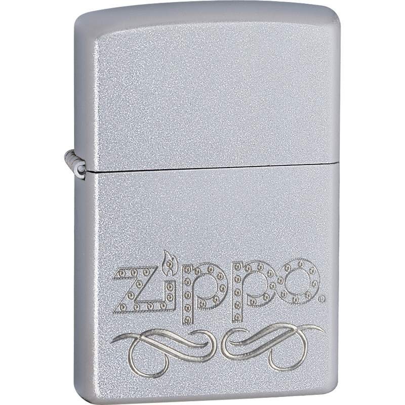 Zippo® Satin Chrome™ Finish Lighter - 24335 - FREE SHIPPING!