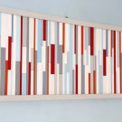 Wood Sculpture wall art, nautical decor, 12" x 38