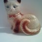 Cute White & Orange Ceramic Cat