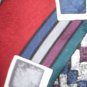 Oscar de la Renta silk geometric pattern necktie