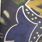 Giovanni Sciarpa navy dull gold and green necktie