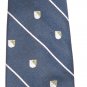 Van Heusen navy blue stripe and shield man's tie