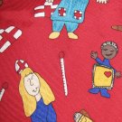 Save the Children red silk colorful novelty necktie