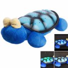 J03947 Musical Turtle Nightlight Moon Star Projector Lamp Blue