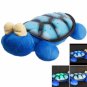J03947 Musical Turtle Nightlight Moon Star Projector Lamp Blue