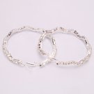 S00450  Full Rhinestone Hoop Earrings