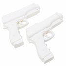 84005002 2 Pieces Plastic Pistol for Wii White