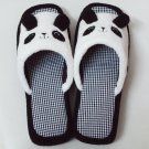 Cute Panda White/Black Animal Plush Cotton Indoor Toe Slippers Shoes Soft Adorable