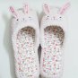 New Flower Cute Rabbit Women Animal Plush House Slippers Soft Adorable Girl Gift