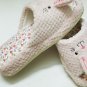 New Flower Cute Rabbit Women Animal Plush House Slippers Soft Adorable Girl Gift