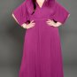 Plus Size Magenta - Purplish - Red Kimono Maxi Dress 2x
