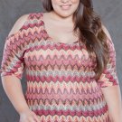 Plus Size - 2x - Pink Fiesta Top Blouse