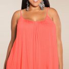 Plus Size 2x - Coral Cami Top Blouse